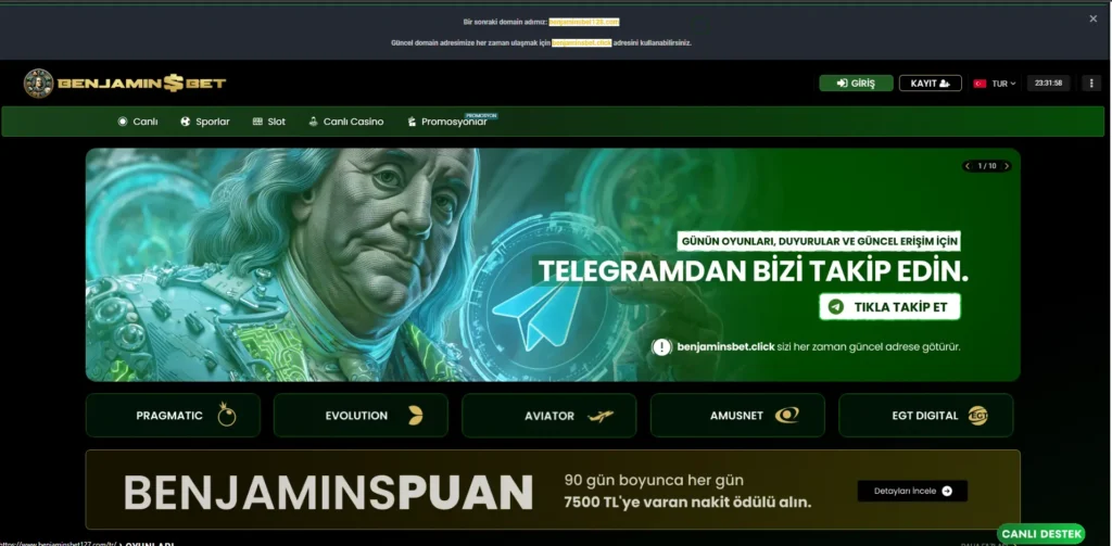 BenjaminsBet 2025 Güncel Giriş Adresi ve Casino Rehberi